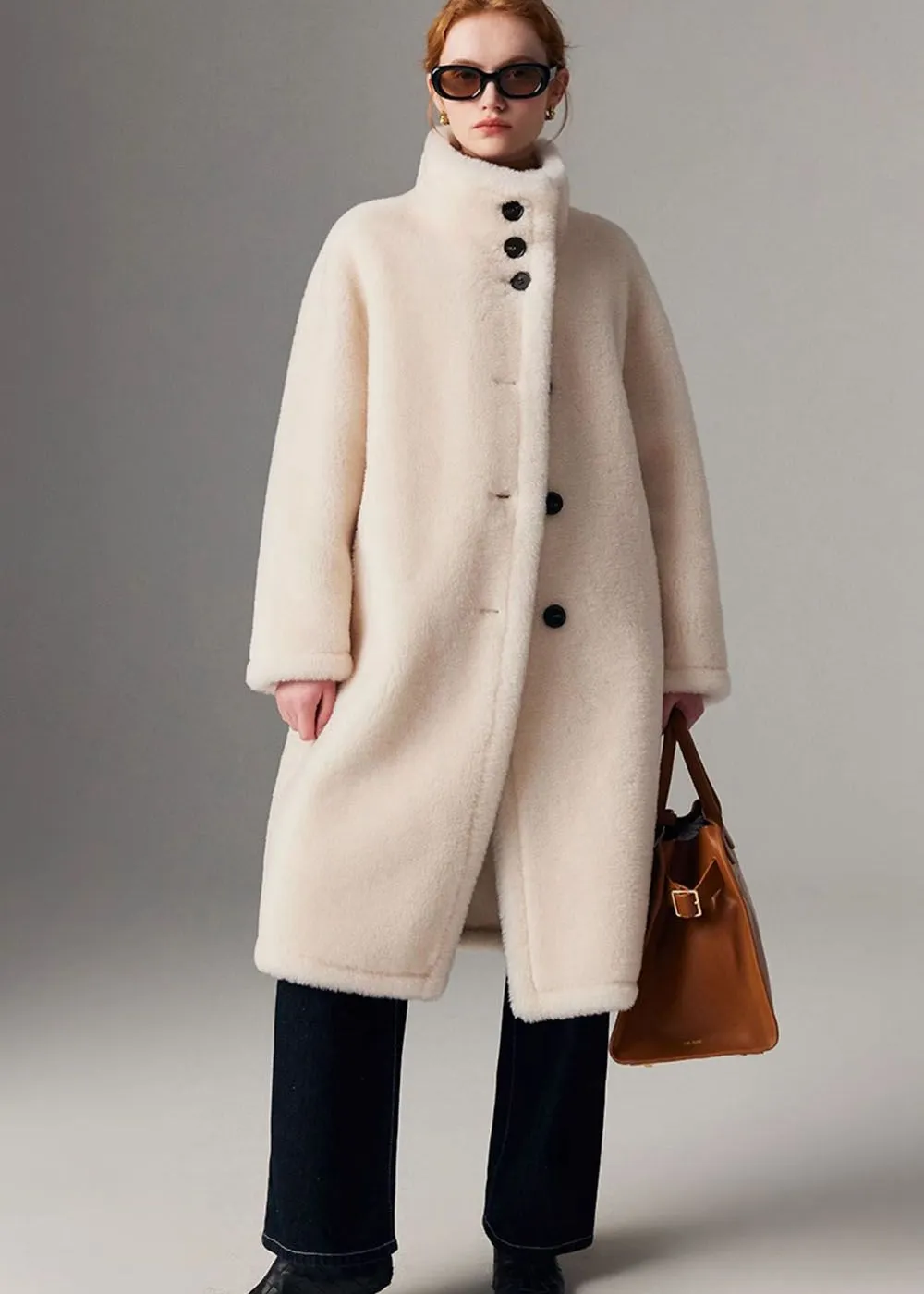 Wool Fur Single Breasted Teddy Coat